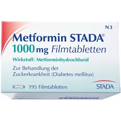 Metformin Stada 1.000 mg Filmtabletten 120 St
