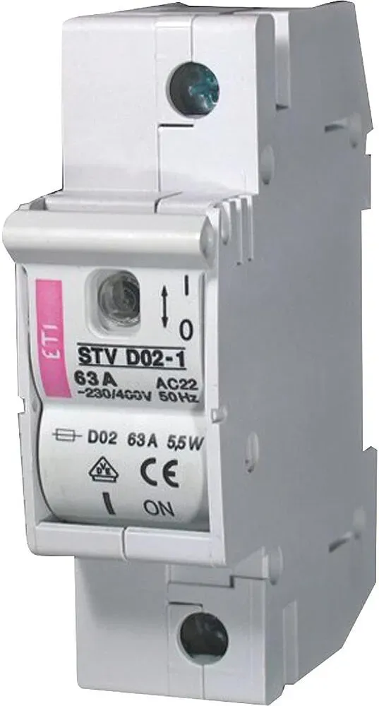 Neozed Sicherungslasttrennschalter STV D02 bis 63A, 1-polig ETI