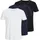 JACK & JONES Organic Basic 3 Pack Kurzarm-T-Shirt Black / Pack 1 Black / 1 Navy / 1 White M