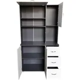 Hti-Living Küchenbuffet Blanca Grau/Weiß