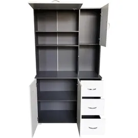 Hti-Living Küchenbuffet Blanca Grau/Weiß