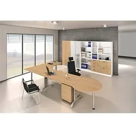 Hammerbacher R-Line Aktenschrank 80 x 42 x 200,4 cm weiß