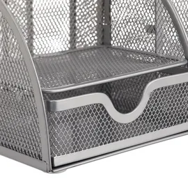 Relaxdays Schreibtischorganizer 6 Fächer 27,5 x 14,0 x 12,5 cm