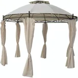 Mojawo - Pavillon rund Beige Ø350cm-MMC3601