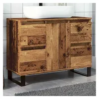 VidaXL Waschbeckenunterschrank Altholz-Optik 80x33x60 cm Holzwerkstoff Vidaxl