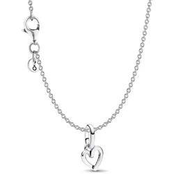 Pandora 68325 Schmuck-Set für Damen Freihändiges Herz Silber, 45 cm