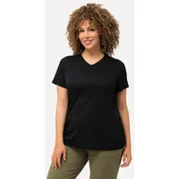 Ulla Popken Shirt in schwarz | 58-60