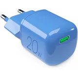 PURO 20W GaN USB-C Wandladegerät – Blue