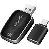 Logilink BT0076 - Wireless BT 5.0 KFZ-Autoadapter für CarPlay & Android Auto, USB-A + USB-C