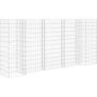 vidaXL H-förmiger Gabionen-Pflanzkorb 260 x 40 x 120 cm