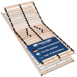 Betten-ABC Max1 K+F Lattenrost zur Selbstmontage mit Kopf- und Fußteilverstellung 90 x 220 cm