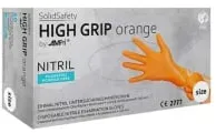 SolidSafety HIGH GRIP Nitrilhandschuhe, puderfrei, orange 081310-XXXL , 1 Karton = 10 Packungen à 50 Stück, Größe XXXL