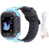 1,44'' Kinder-Smartwatch, 2-Wege-Sprachanruf-Kinder-Smartwatch mit Echtzeit-LBS-Positionierung, Selfie-Kamera, Touchscreen, IP65, Klassenzimmermodus (Blau)