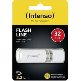 Intenso Flash Line 32 GB weiß USB 3.2