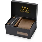 MASSI MORINO Krawattenset in Braun | Gr.: onesize