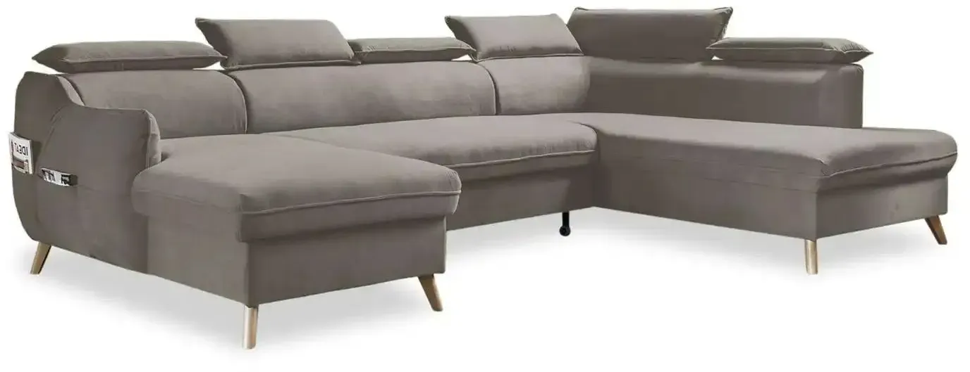 Miuform Wohnlandschaft mit Schlaffunktion Sweet Harmony ¦ beige ¦ Maße (cm): B: 321 H: 95