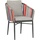 ACAMP Set 4x Armsessel Manhattan Anthrazit-Multicolor