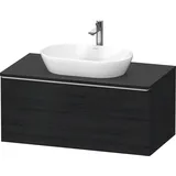 Duravit D-Neo Konsolenwaschtischunterbau wandhängend, Eiche Schwarz Matt 1000x550x459 mm, - DE49480701 DE4948070160000