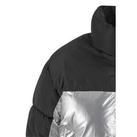 Karl Kani KK Og Metallic Block Crop Puffer Jacket metallic - Silberfarben