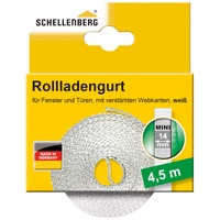 SCHELLENBERG 44503 Rolladengurt MINI, 14 mm 4,5 m weiß