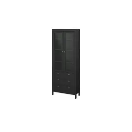 Home Affaire Vitrine Madrid 78 x 32,5 x 199 cm Schwarz