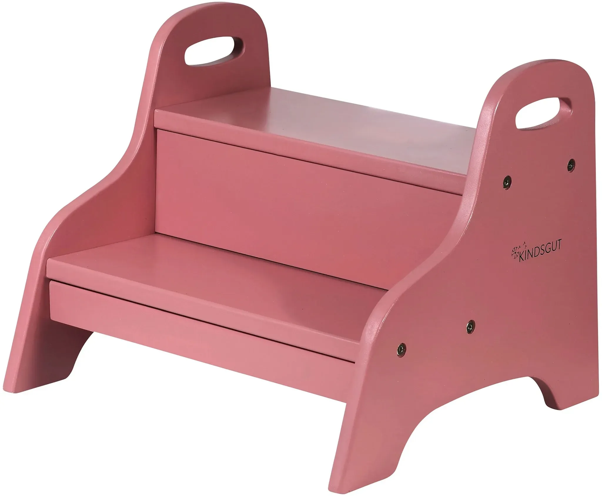 Kindsgut Schemel aus Holz, rosa