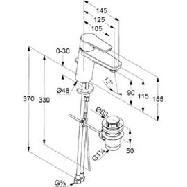 Vigour Derby Einhandmischer Verchromt