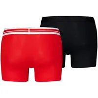 Puma Herren Boxershorts - Placed Logo Boxer, Everyday Rot L