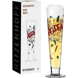 Ritzenhoff 1011013 Bier-Glas 330 ml - Serie Heldenfest, Motiv Nr. 13