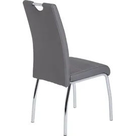 Hela Susi S Esszimmerstuhl, 2er Set 2 Stk.2 oder 4 Stück, mit Griff, grau