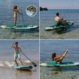 huiike Stand Up Paddling Board 305 x 84 x 15 cm grün