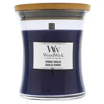 Woodwick Hinoki Dahlia Duftkerze 275 g lila