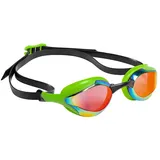 Madwave Alien Rainbow Schwimmbrille Mit Spiegelglas - Green - One Size