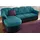 DOMO collection Ecksofa Kunstleder 3-Sitzer Schwarz