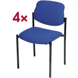 Nowy Styl 4er-Set Stapelstühle »Quadro« blau, 45x47 cm