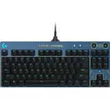 Logitech G PRO Mechanische Gaming-Tastatur - Portabel und ohne Nummernblock, Abnehmbares USB-Kabel, LIGHTSYNC RGB beleuchtete Tasten, Offizielle League of Legends Edition