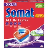 Somat All in 1 Extra Spülmaschinen Tabs (54 Tabs), Geschirrspül Tabs für strahlende Sauberkeit auch bei niedrigen Temperaturen, bekämpfen selbst verkrustete Rückstände