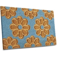HANSE HOME Fußmatte Kokos Flowers«, rechteckig, blau