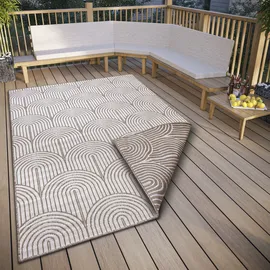 HANSE HOME Outdoorteppich HANSE HOME "Pangli, Wendeteppich", beige (linen), B:80cm H:5mm L:150cm, Polypropylen (PP), Teppiche, Outdoorteppich, In-& Outdoor, Teppich, Wetterfest, Balkon, Garten, Wohnzimmer, Modern