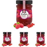 Schwartau Extra Konfitüre, Himbeer-Johannisbeere, 340 g (Packung mit 4)