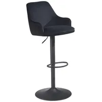 KADIMA DESIGN Barhocker Samt Hocker mit Lehne 86 -