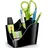 CEP Stiftehalter Ellypse Polystyrol Schwarz