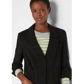 bonprix Blazer Schwarz XXL