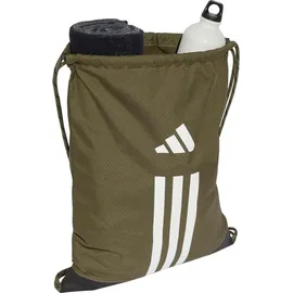 adidas Unisex ADIDAS TRAINING GYMSACK, Olive Strata/White, One Size