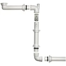 Reginox Panama Raumspar-Siphon weiß