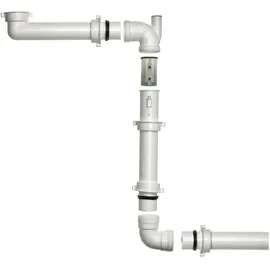 Reginox Panama Raumspar-Siphon weiß