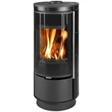 Thorma Kaminofen | ANDORRA EXTRA Keramik | 7,5 kW | Schwarz glänzend