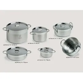 Marine Business Kochgeschirr-Set Edelstahl 34 x 24 x 24 cm Silber