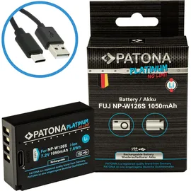 PATONA Platinum Akku Fuji NP-W126S mit USB-C Input
