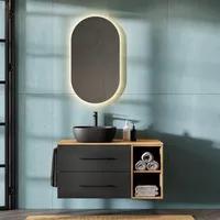Planetmöbel Badmöbel Set LUX 100 cm mit Waschbecken 42